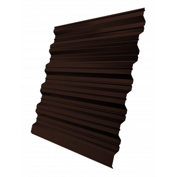 Профнастил HC35R 0,5 GreenCoat Pural RR 887 шоколадно-коричневый (RAL 8017 шоколад)